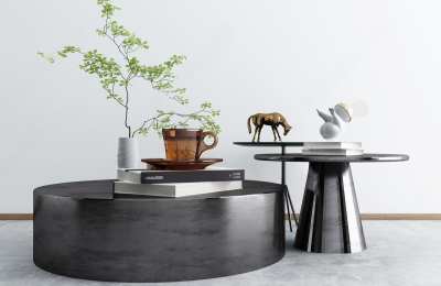 现代茶几3D模型下载